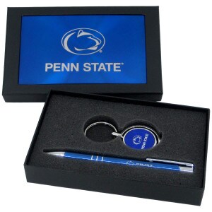 Penn State pen set with spinner keychain